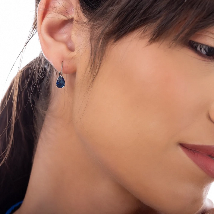 Oxzen σκουλαρίκια κρίκοι από ανοξείδωτο ατσάλι με ζιργκόν