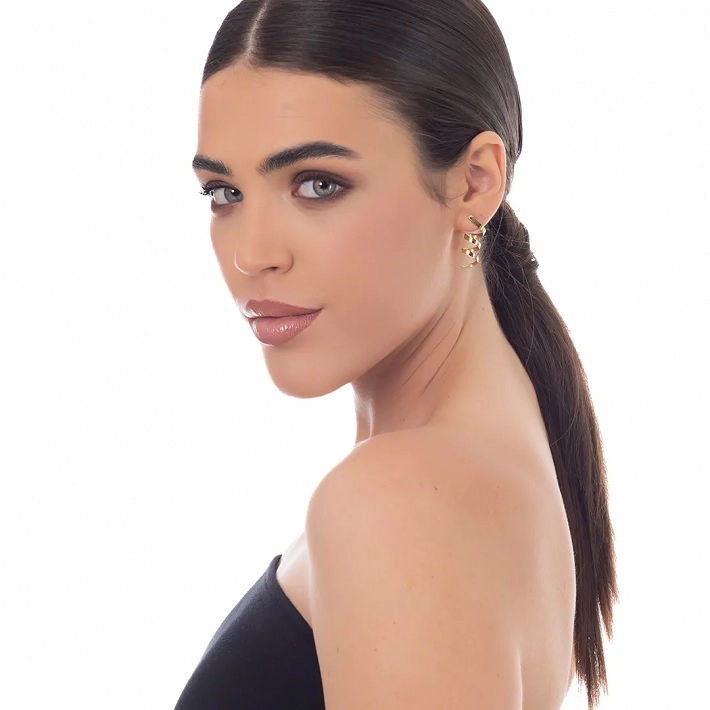 Oxzen γυναικείο σκουλαρίκι ατσάλινο σπείρα