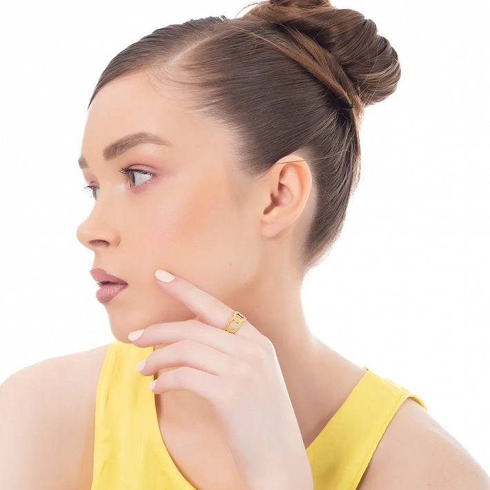 Oxzen γυναικείο δαχτυλίδι από ανοξείδωτο ατσάλι free size