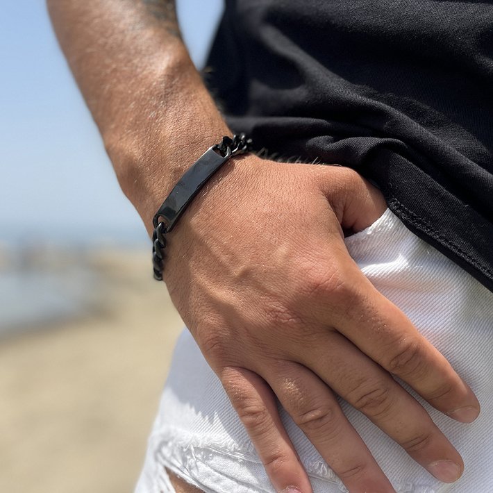 Cuban Link βραχιόλι ατσάλινο unisex ταυτότητα