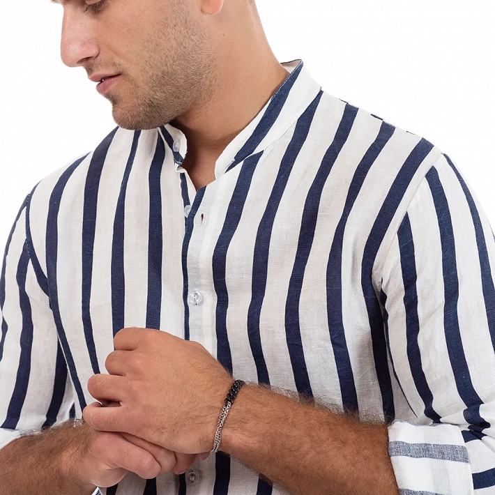 Oxzen ανδρικό βραχιόλι ατσάλινο με διαφορετικές αλυσίδες άσπρη και μαύρη