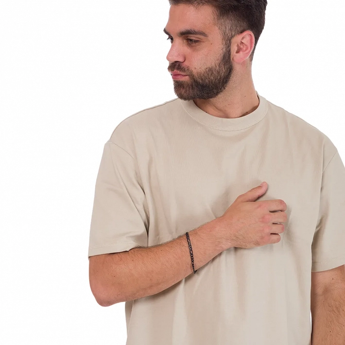 Oxzen ανδρικό βραχιόλι ατσάλινο Figaro chain 5.5 mm