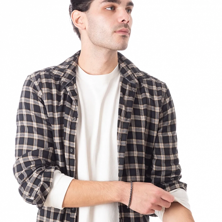 Oxzen ανδρικό βραχιόλι ατσάλινο αλυσίδα στρογγυλή 4 mm γκρι αντικέ