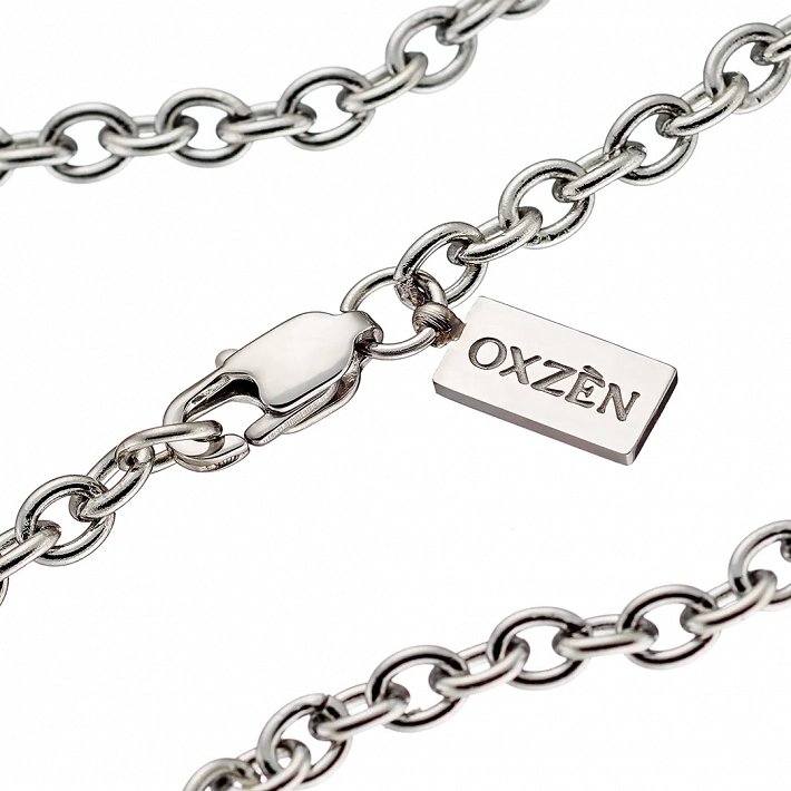 Oxzen ανδρική αλυσίδα ατσάλινη 4mm