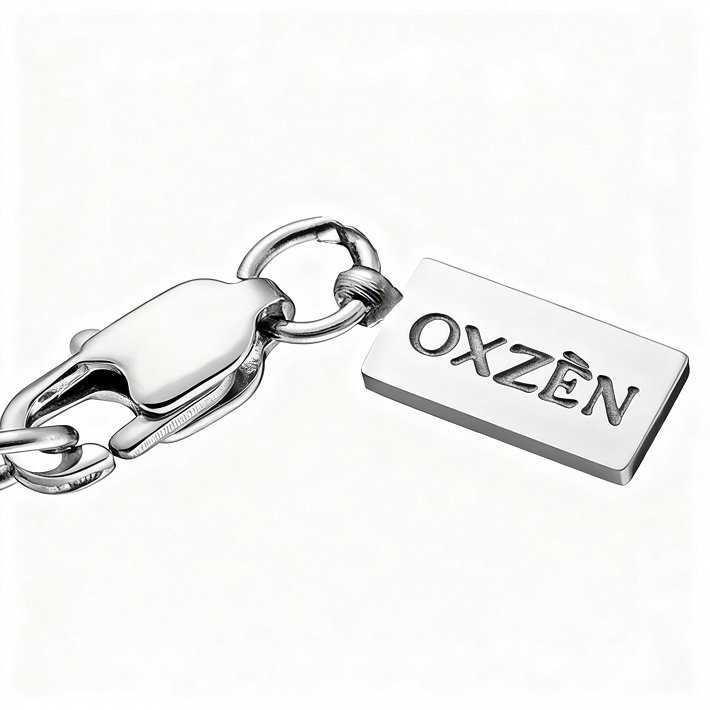 Oxzen αλυσίδα χεριού λεπτή Cuban Link