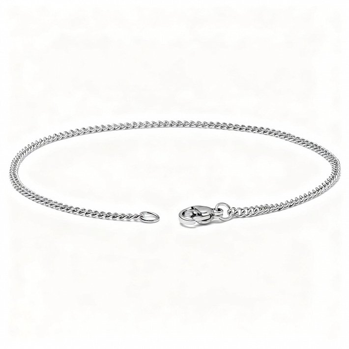 Oxzen αλυσίδα χεριού λεπτή Cuban Link