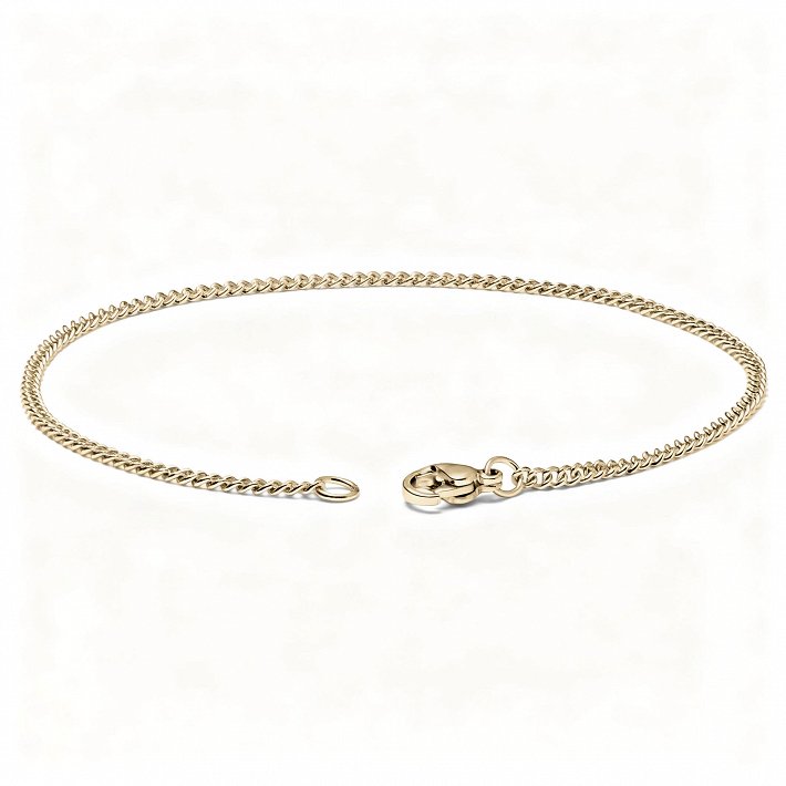 Oxzen αλυσίδα χεριού λεπτή Cuban Link