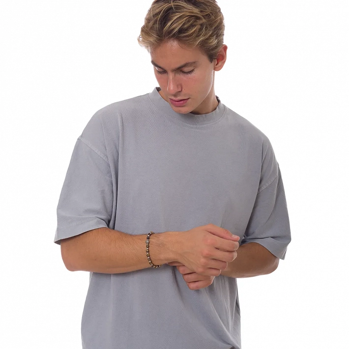 Oxzen ανδρικό βραχιόλι από ανοξείδωτο ατσάλι με πέτρες μάτι της τίγρης