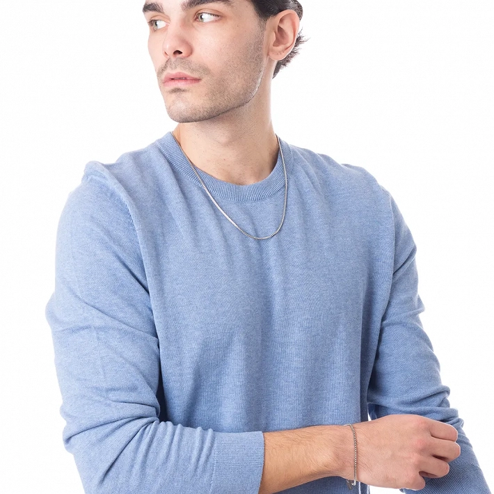 Oxzen ανδρική αλυσίδα λαιμού από ανοξείδωτο ατσάλι Box chain 2 mm