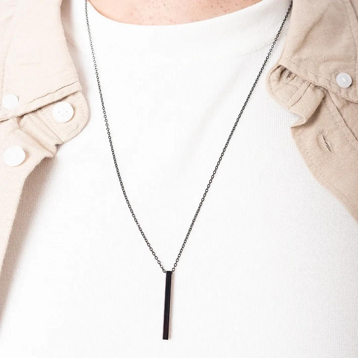 Oxzen ανδρικό κολιέ από ανοξείδωτο ατσάλι