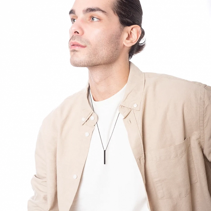 Oxzen ανδρικό κολιέ από ανοξείδωτο ατσάλι