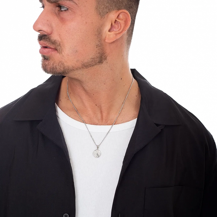 Oxzen κολιέ Unisex ατσάλινο prayer