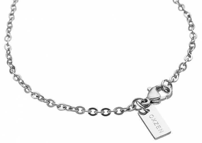 Oxzen κολιέ Unisex Zodiac ατσάλινο ματ ζώδιο Ταύρος (Taurus)