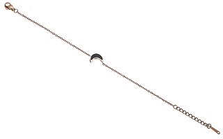 Βραχιόλι ατσάλινο μισοφέγγαρο