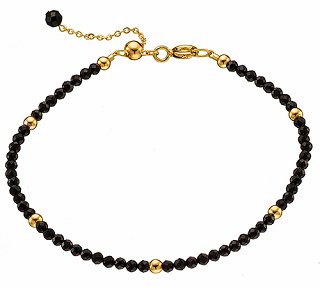 Oxzen βραχιόλι ασημένιο με ημιπολύτιμες πέτρες σπινέλιο