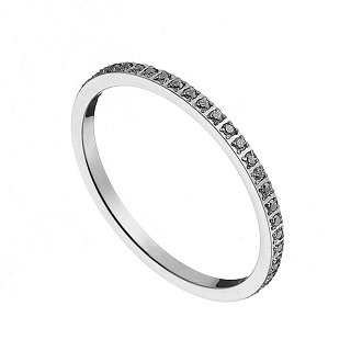 Δαχτυλίδι ολόβερο με πέτρες zircon