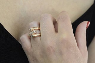 Oxzen δαχτυλίδι ασημένιο με πέτρες ζιργκόν