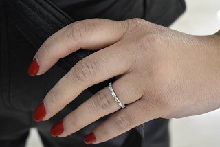 Oxzen δαχτυλίδι ασημένιο με πέτρες ζιργκόν