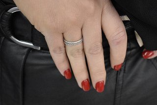 Oxzen δαχτυλίδι ασημένιο chevalier free size