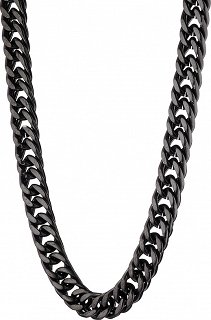 Oxzen Cuban Link αλυσίδα λαιμού unisex ατσάλινη με πλάτος 1cm