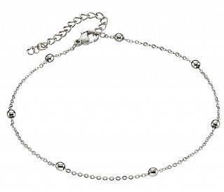Aλυσίδα ποδιού ατσάλινη με μπίλιες