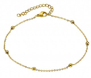 Aλυσίδα ποδιού ατσάλινη με μπίλιες