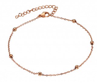 Aλυσίδα ποδιού ατσάλινη με μπίλιες