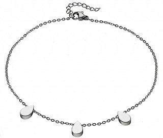 Αλυσίδα ποδιού ατσάλινη με σταγόνες