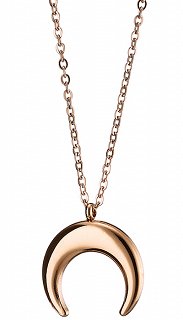 Κολιέ ατσάλι σε ρόζ χρυσό