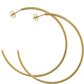 Σκουλαρίκια κρίκοι ατσάλινοι 6cm