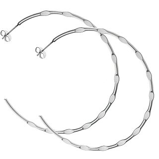 Σκουλαρίκια κρίκοι ατσάλινοι σφυρήλατοι