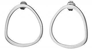 Σκουλαρίκια κρεμαστά ατσάλινα κύκλος