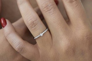 Oxzen δαχτυλίδι ασημένιο μονόπετρο με ζιργκόν