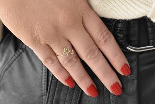 Oxzen δαχτυλίδι ασημένιο με αστέρι free size