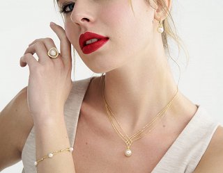 Oxzen δαχτυλίδι ασημένιο με πέρλα majorica free size