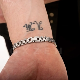 Βραχιόλι ανδρικό από ανοξείδωτο ατσάλι με μαίανδρο
