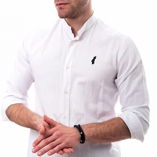 Βραχιόλι ατσάλινο με μαύρο δέρμα τριπλό