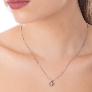 Κολιέ ατσάλινο σταυρός