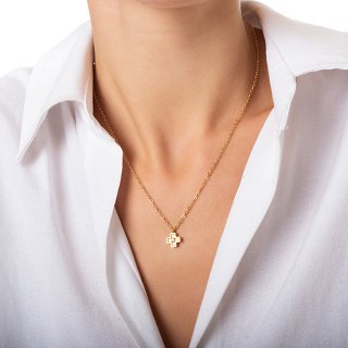 Κολιέ ατσάλινο σταυρός