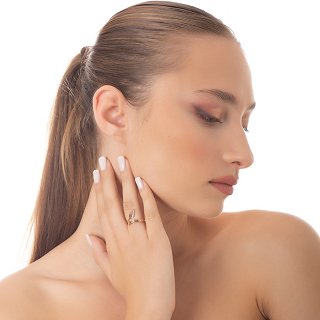 Δαχτυλίδι από ανοξείδωτο ατσάλι φτερό