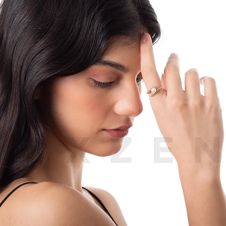 Γυναικείο δαχτυλίδι από ανοξείδωτο ατσάλι με πέρλα