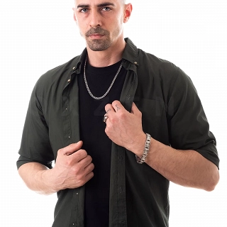 Oxzen Cuban Link αλυσίδα λαιμού unisex ατσάλινη με πλάτος 0,6cm