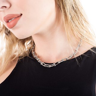 Αλυσίδα λαιμού ατσάλι γυναικεία