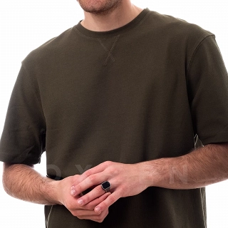 Δαχτυλίδι ατσάλινο ανδρικό με μαύρη πέτρα όνυχα