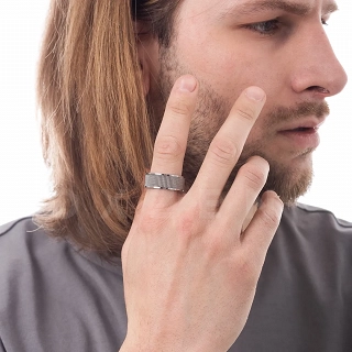Δαχτυλίδι βέρα ανδρική από ανοξείδωτο ατσάλι