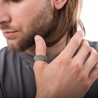 Δαχτυλίδι βέρα ανδρική από ανοξείδωτο ατσάλι