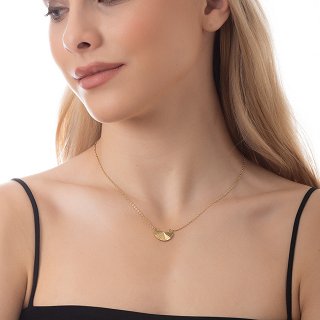 Κολιέ από ανοξείδωτο ατσάλι με ιδιαίτερο σχήμα