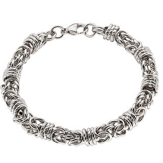 Βραχιόλι ανδρικό από ανοξείδωτο ατσάλι σε ασημί