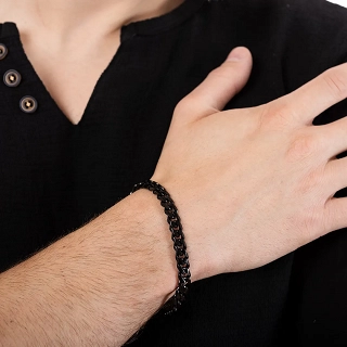 Βραχιόλι ατσάλινο αλυσίδα 7mm