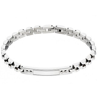 Oxzen ανδρικό βραχιόλι από ανοξείδωτο ατσάλι, ταυτότητα